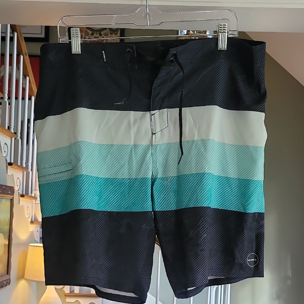 O'Neill Black and Blue Board Shorts Swimwear
